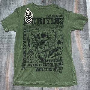 Mens Affliction T Shirt Medium